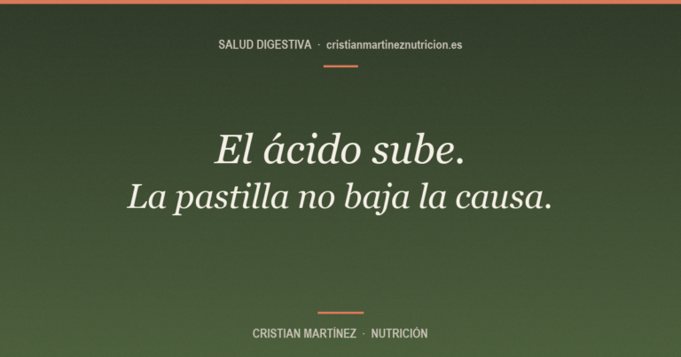Ardor de estómago crónico: por qué el omeprazol no es la respuesta a largo plazo