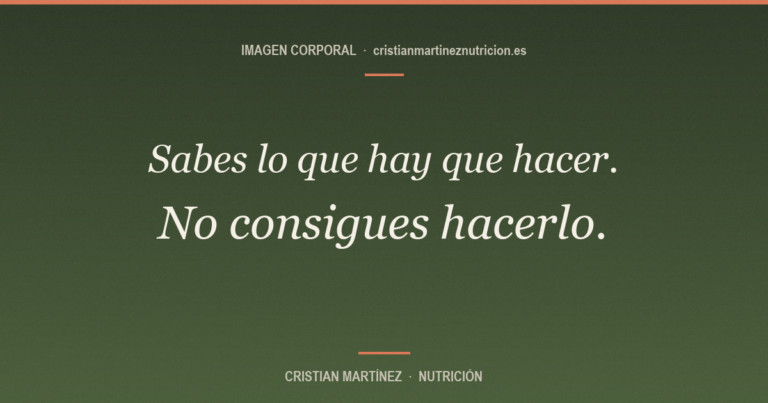 Sabes que tienes que entrenar y no entrenas: por qué no es falta de voluntad