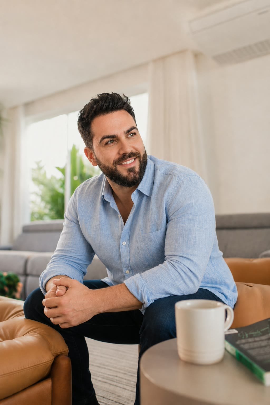 Cristian Martínez en su consulta