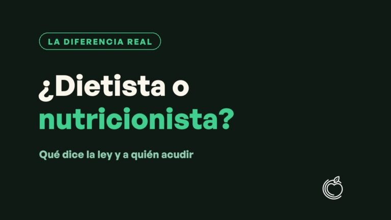 ¿Qué diferencia hay entre dietista y nutricionista?
